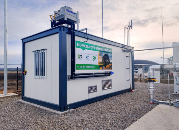 Project Rakvice – Supply of Container Technology for Measuring the Quality and Quantity of Biomethane and Injection into the High-Pressure Gas Pipeline | HUTIRA